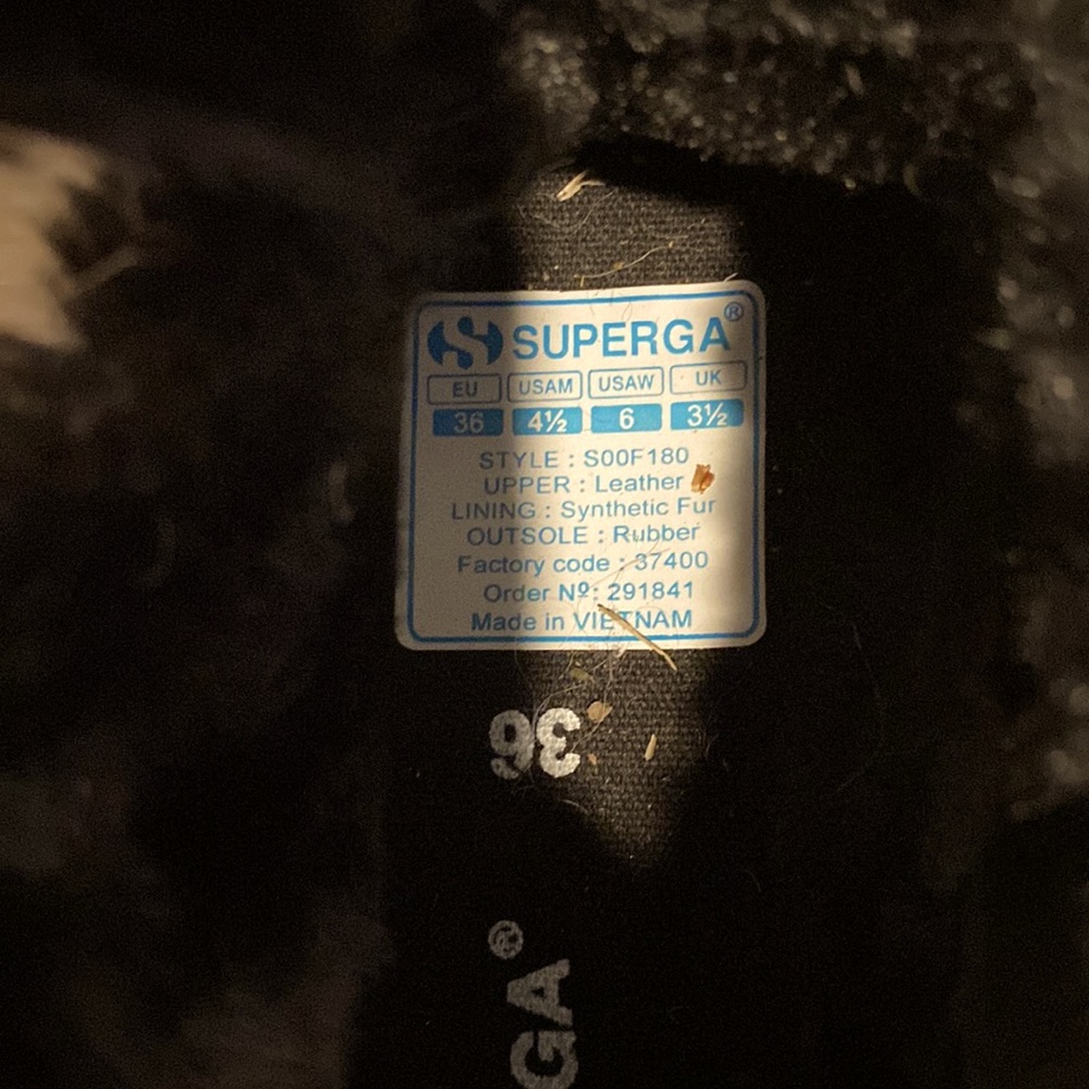 black fleece lined high tops from superga!